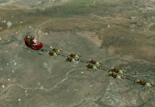 Az észak-amerikai légvédelmi parancsnokság a Mikulást is folyamatosan megfigyeli. Radaron követhető hol tart az ajándékozási körút.